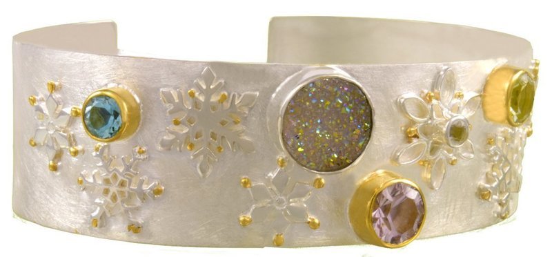 Michou "Winter Wonders" Cuff Bracelet - Winter Wonderland