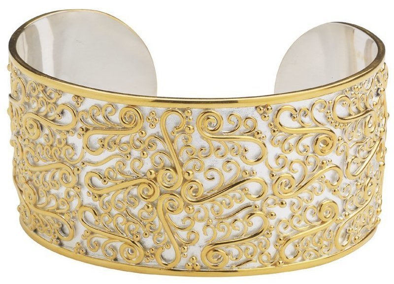 Michou Scrolling Cuff Bracelet - Timeless Scrolls