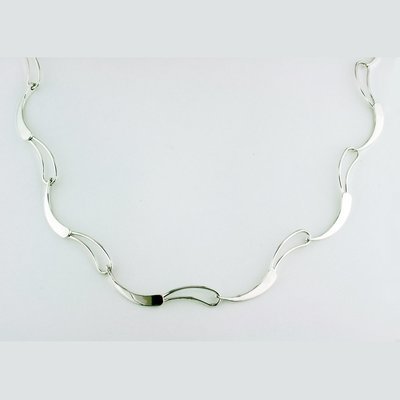 Sterling Silver Trapeze Necklace