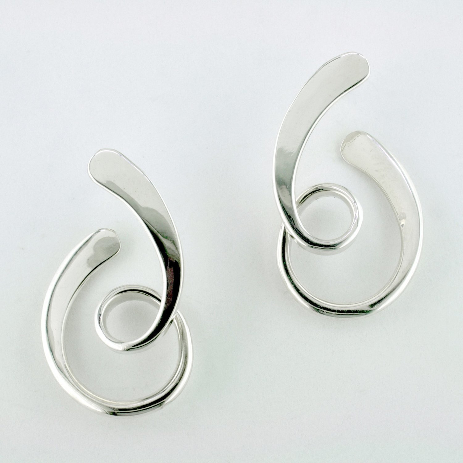 Sterling Silver Loop-de-Loop Earrings