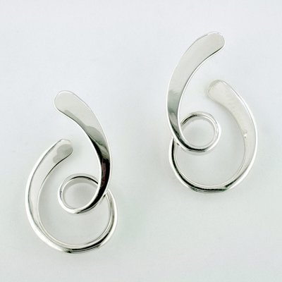 Sterling Silver Loop-de-Loop Earrings