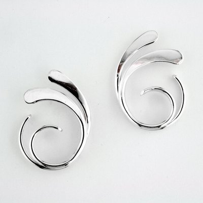 Sterling Silver Four Curl Earrings