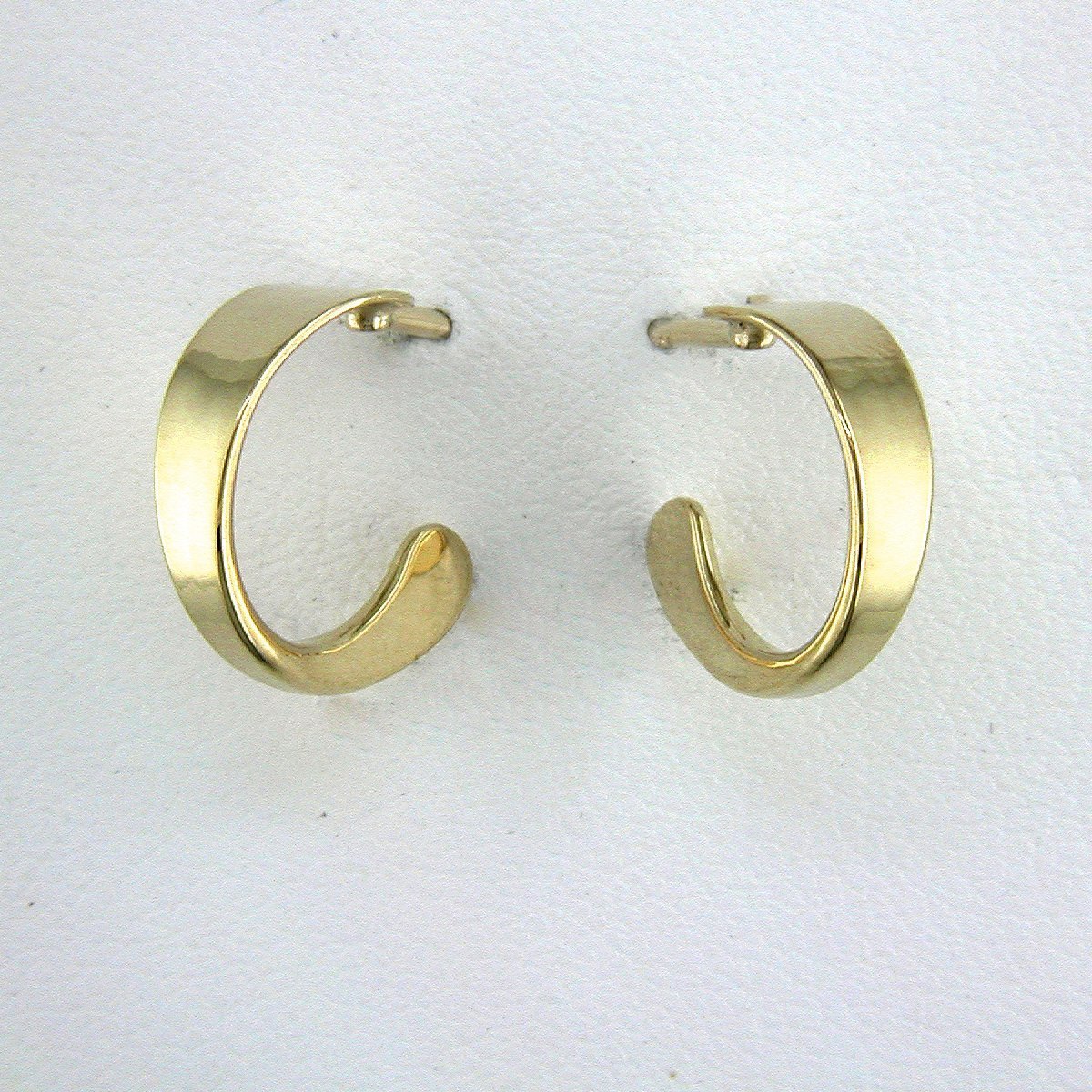 14K Yellow Gold Tight Hoop Earrings