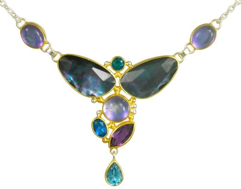 Michou "Mystic Cascade" Necklace - Iridescence Collection
