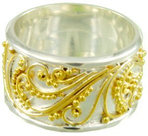 Michou Scrolling Wide Ring - Timeless Scrolls Michou Scrolling Wide Ring - Timeless Scrolls