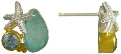 Michou "Blue Reef" Earrings - Poseidon's Treasures