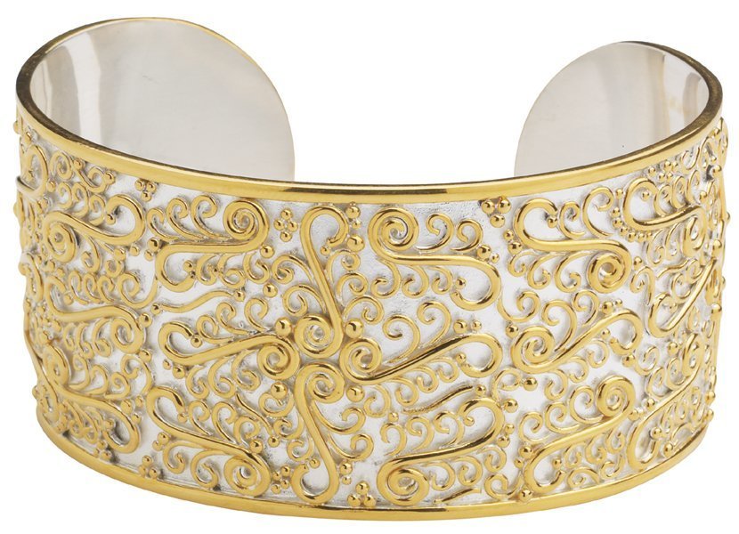 Michou Scrolling Cuff Bracelet - Timeless Scrolls
