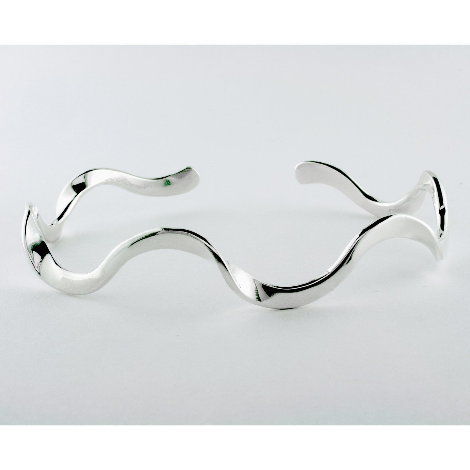 Sterling Silver Ruffle Cuff Bracelet