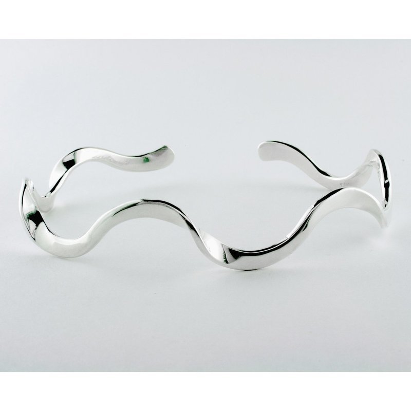 Sterling Silver Ruffle Cuff Bracelet