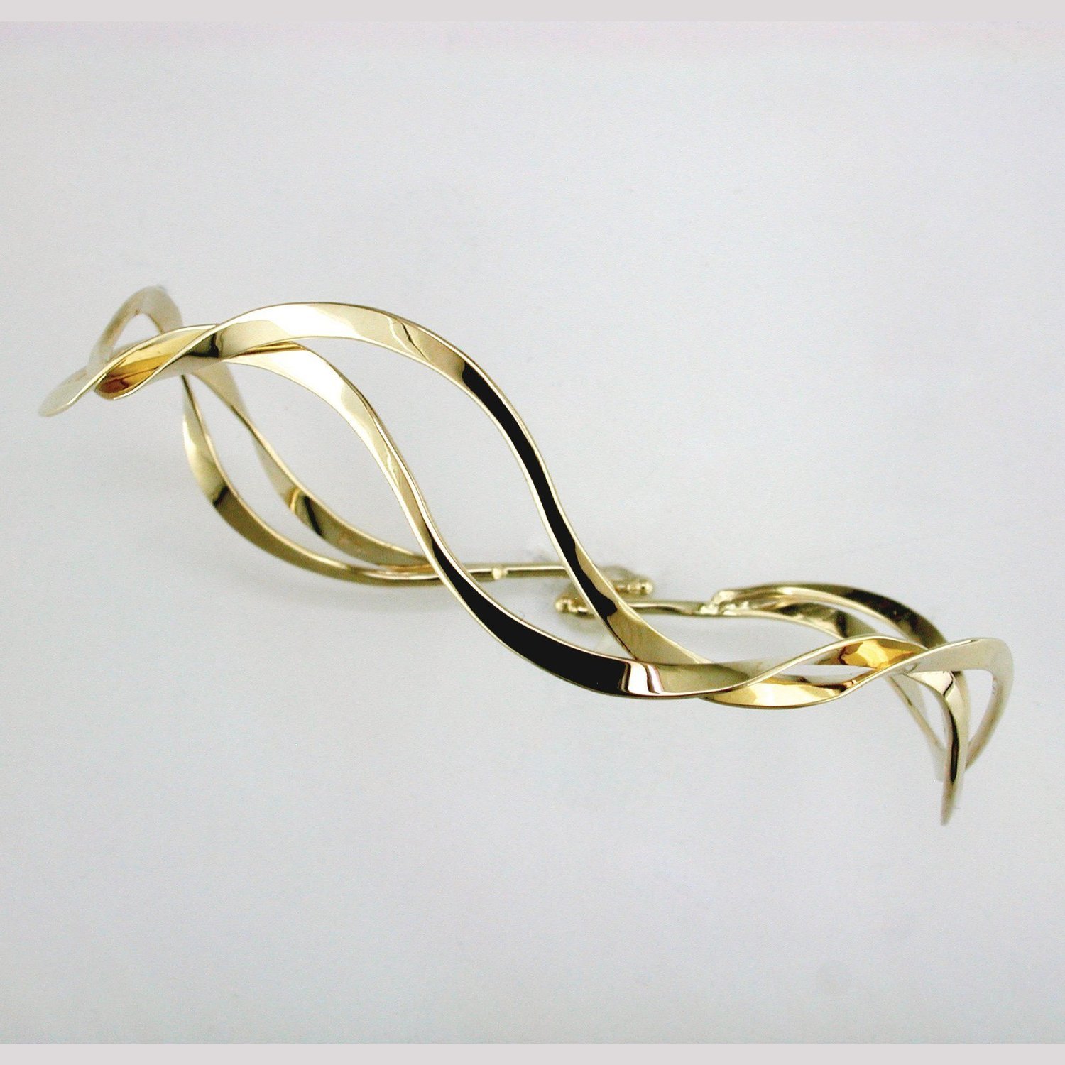 14K Yellow Gold Ocean Waves Bracelet