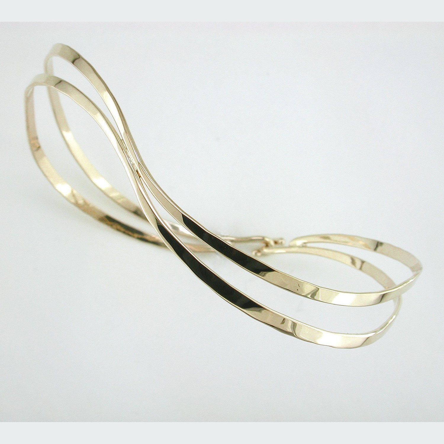 14K Yellow Gold Double Wave Bracelet
