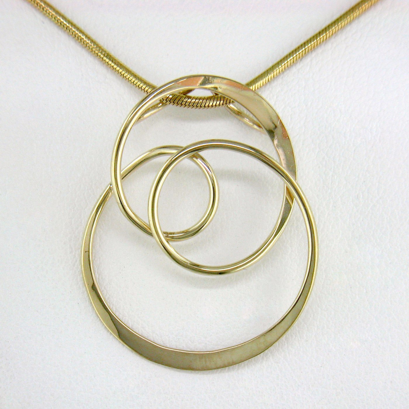 14K Yellow Gold Soap Bubble Pendant