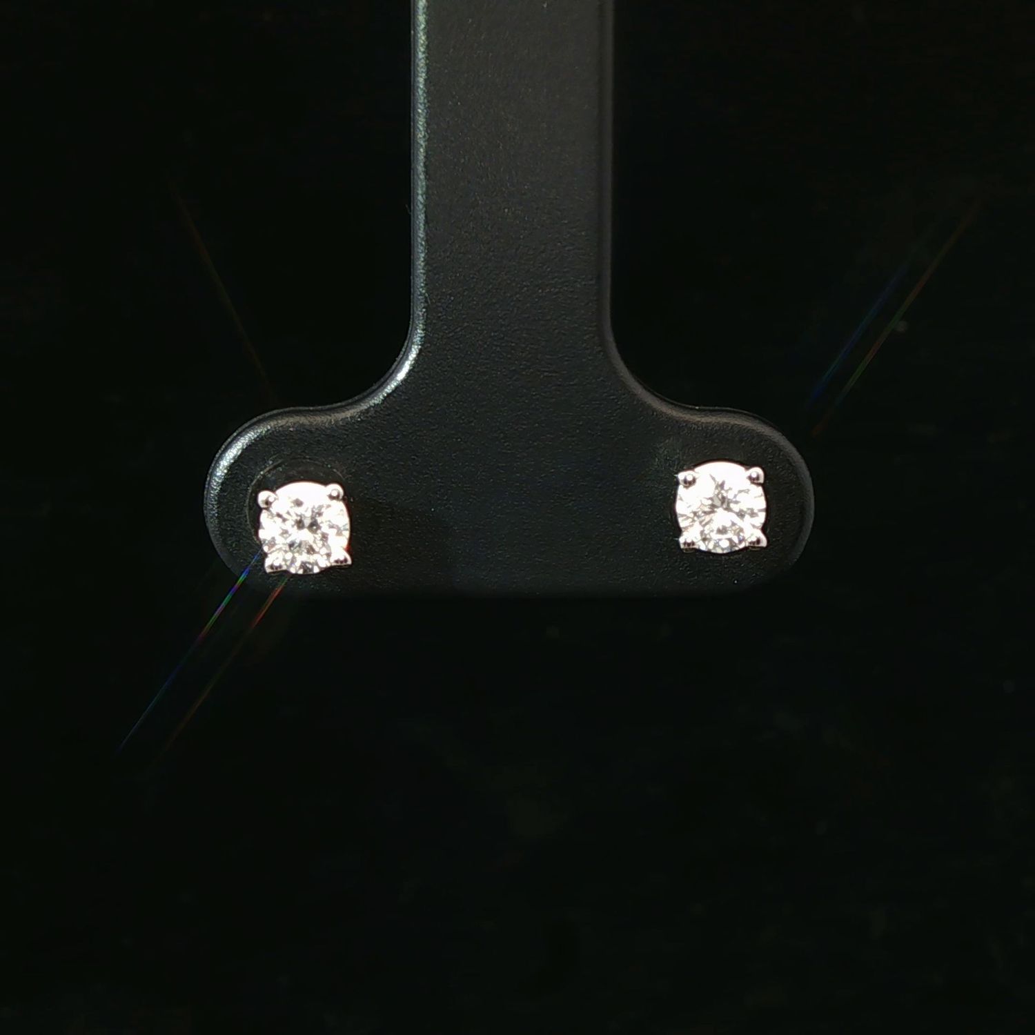 14K White Gold 0.33 Ct Lab Diamond Stud Earrings