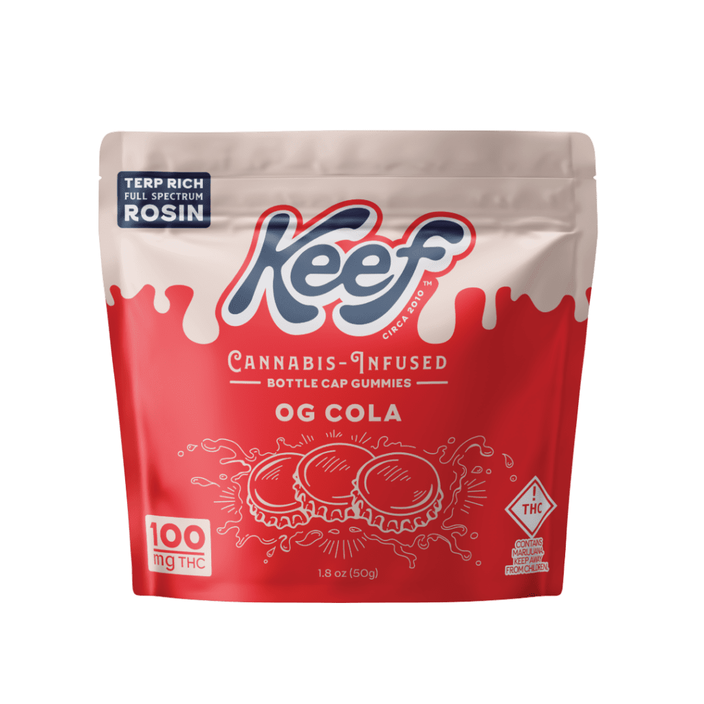 Keef Cola Bottle Cap THC Gummies | Keef Edibles