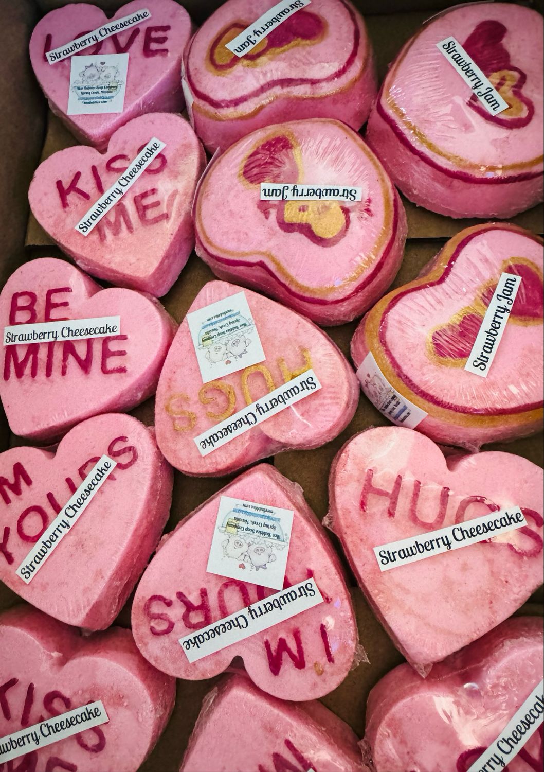 Conversation Heart Bath Bomb