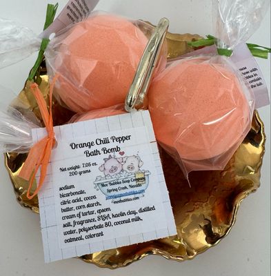 Orange Chili Pepper Bath Bomb