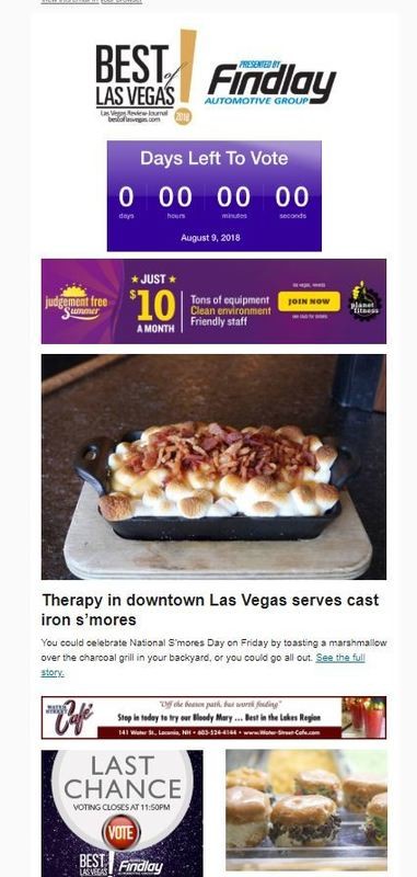 BestofLasVegas.com Email Blast