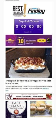 Best of Las Vegas Email Blast Ad Positions