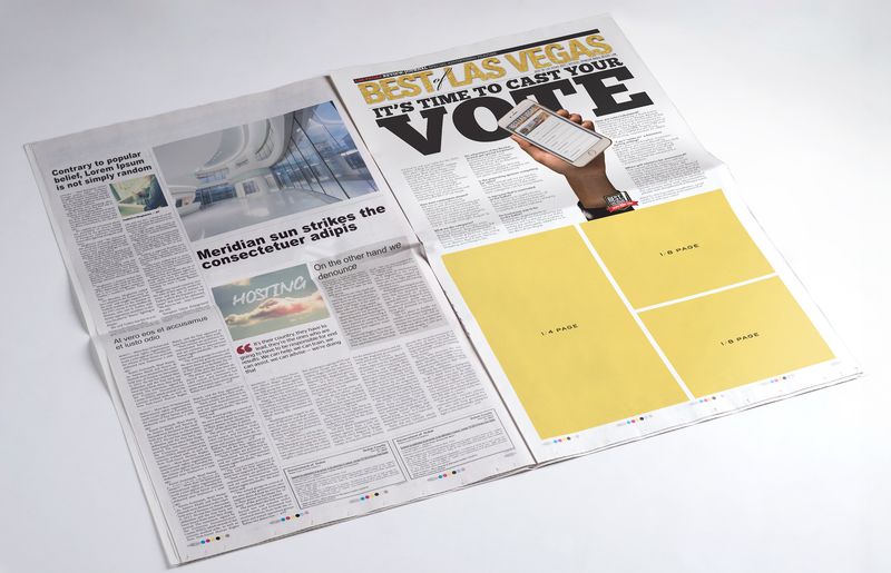 Las Vegas Review-Journal In-Paper Promo Pages - Half Page