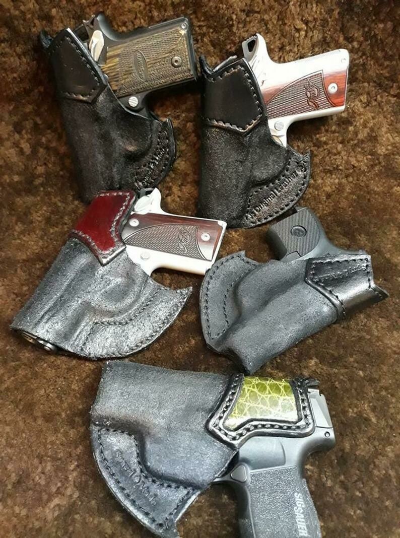 Micro Gun Custom Leather Pocket Wallet Holster