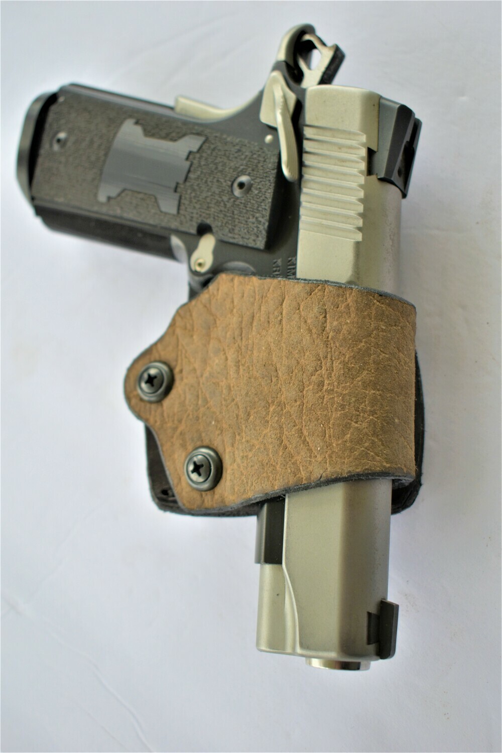 1911 - Yaqui - leather gun holster - belt slide