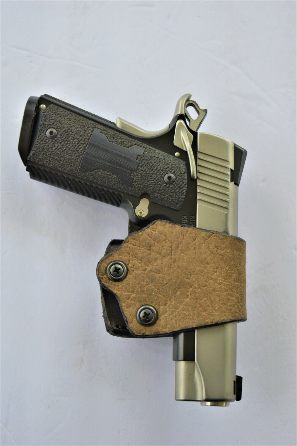 1911 - Yaqui - leather gun holster - belt slide