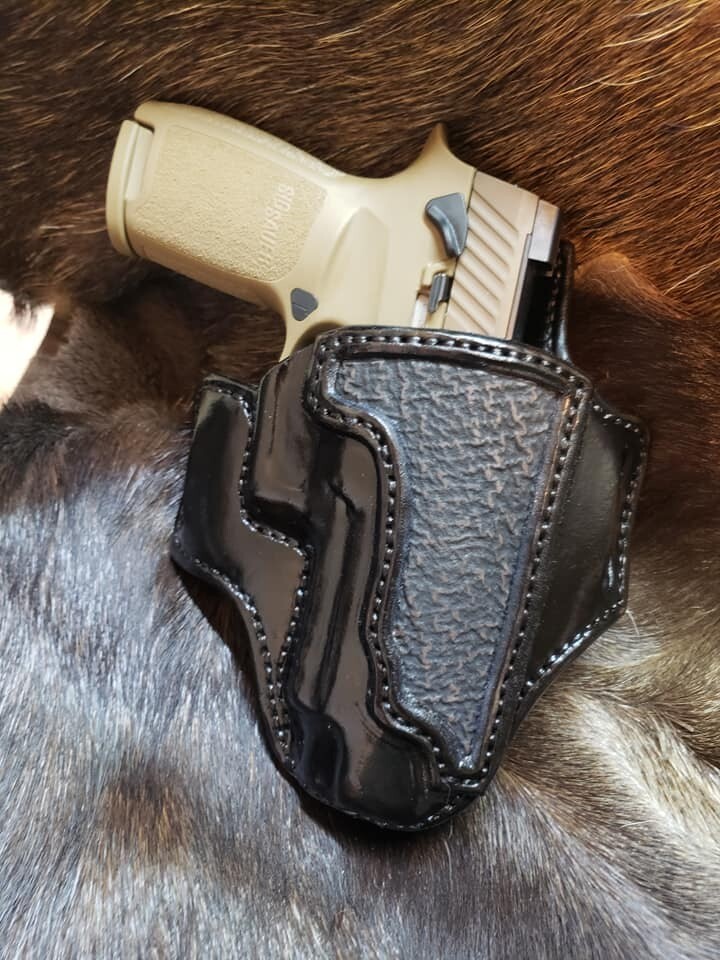 1911 Leather Gun Holster Outside the Waistband