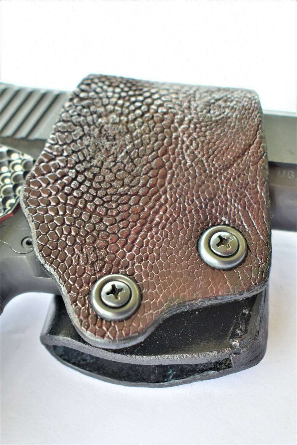 1911 - Yaqui - leather gun holster - belt slide