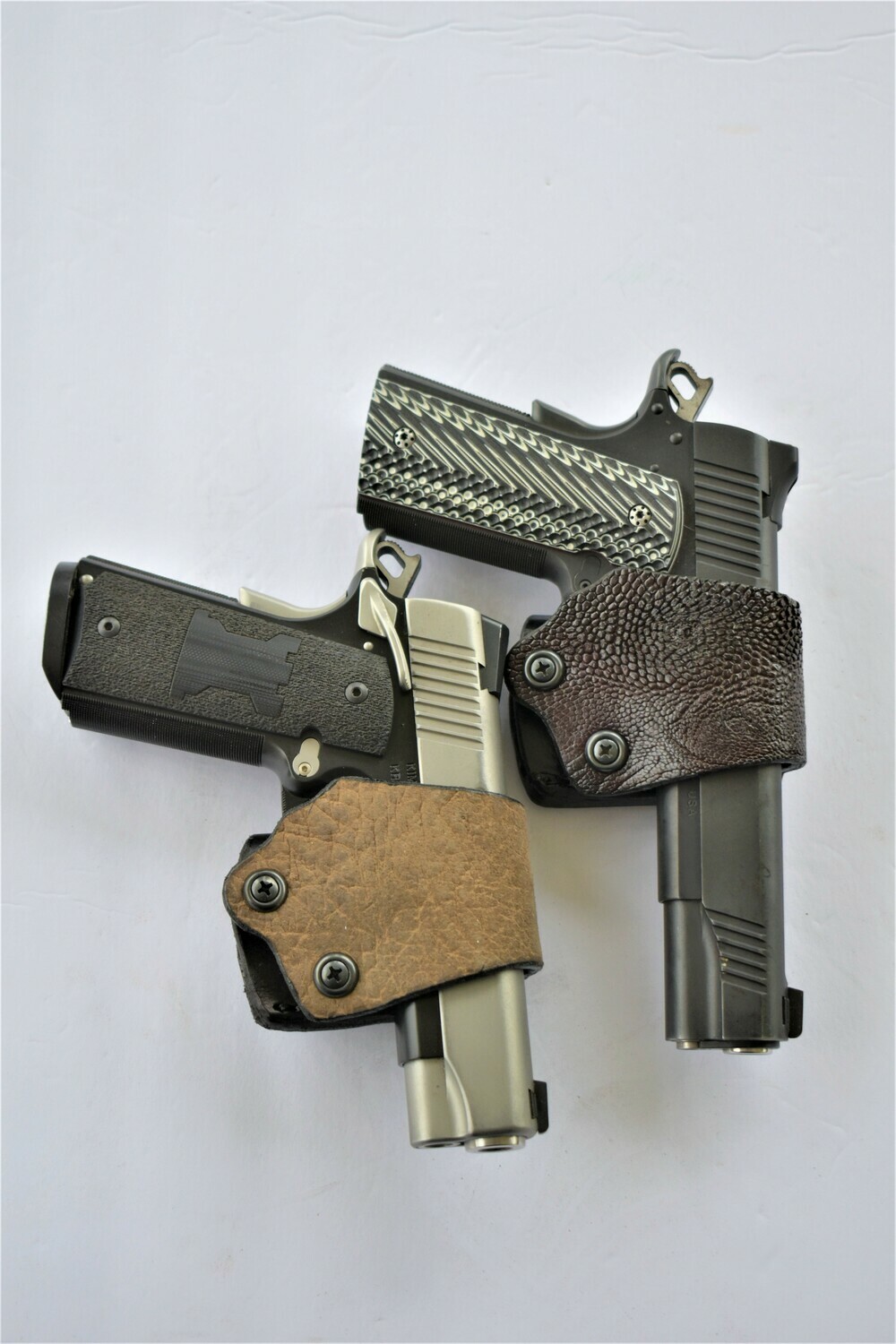 1911 - Yaqui - leather gun holster - belt slide