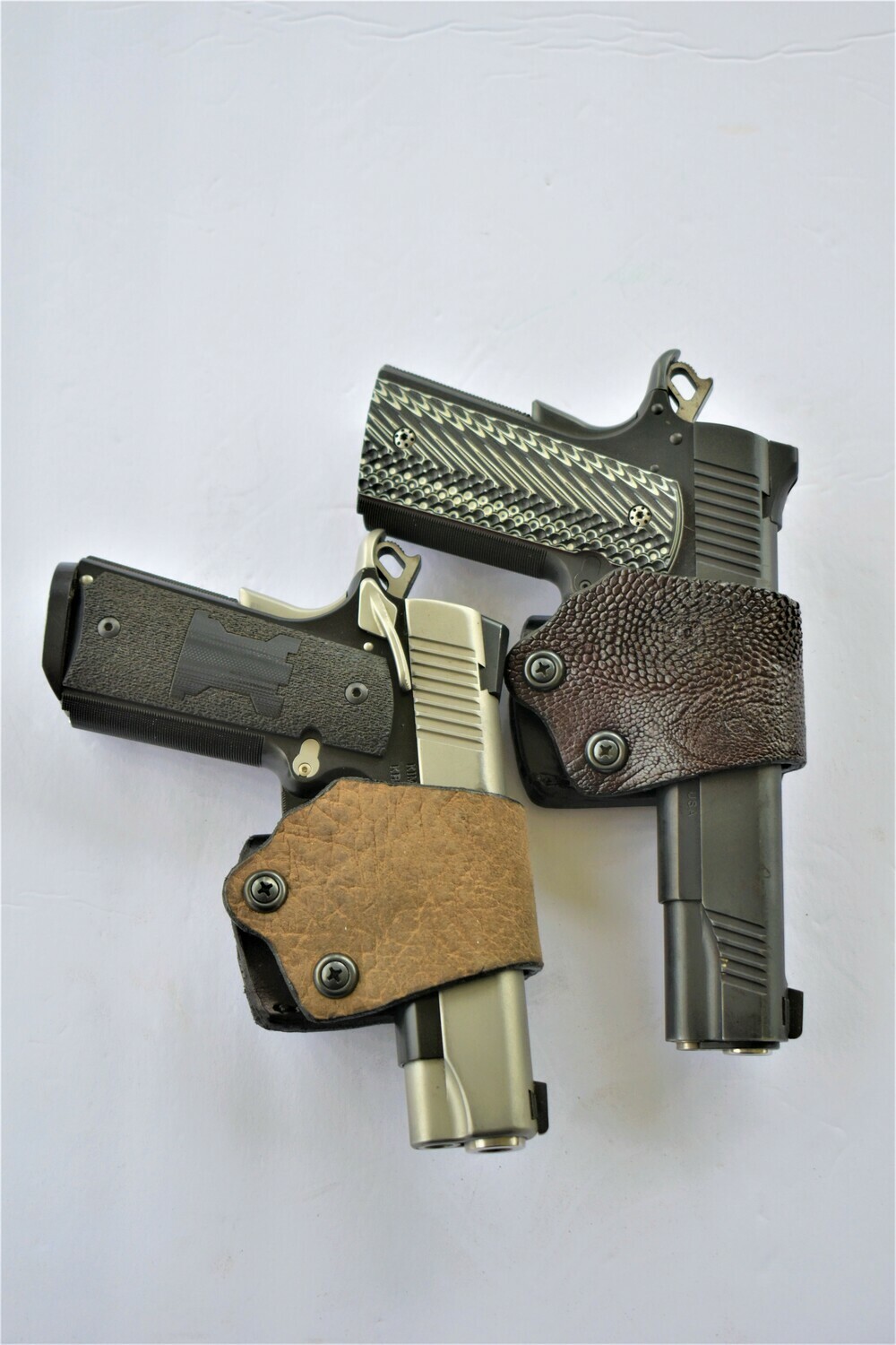 1911 - Yaqui - leather gun holster - belt slide