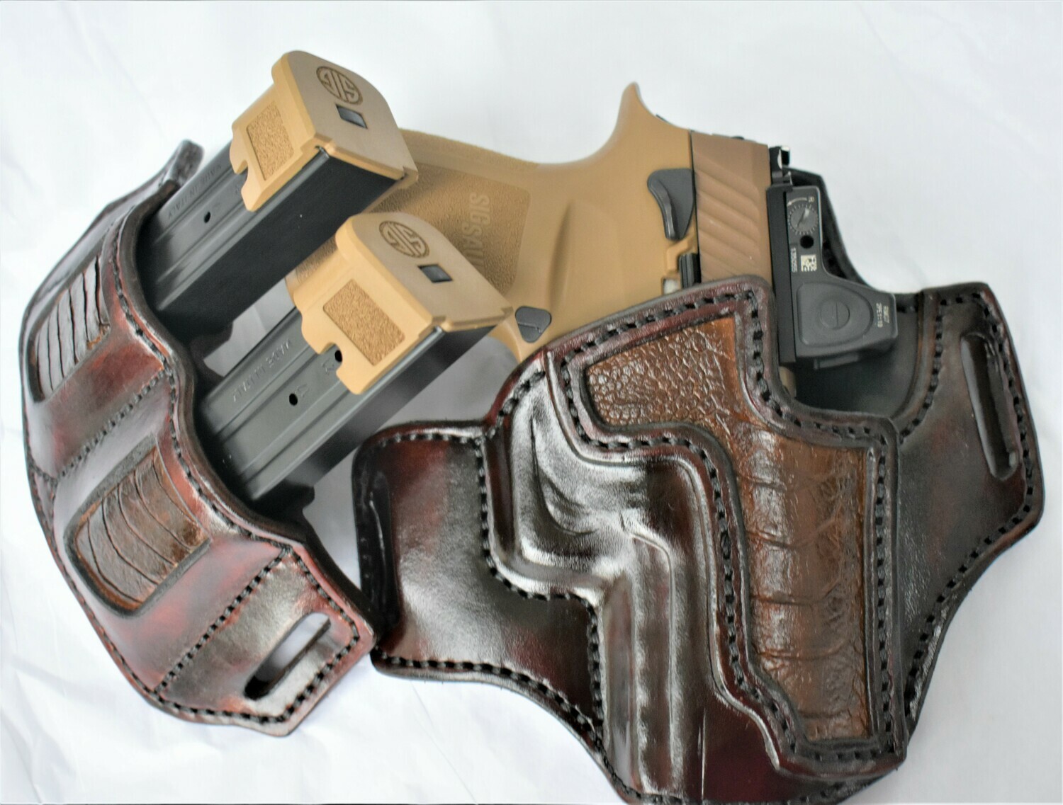1911 Leather Gun Holster Outside the Waistband