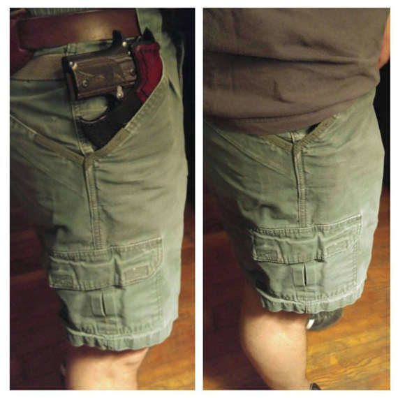 Micro Gun Custom Leather Pocket Wallet Holster