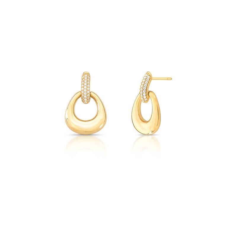 Gleam Oval Dangle Earrings
