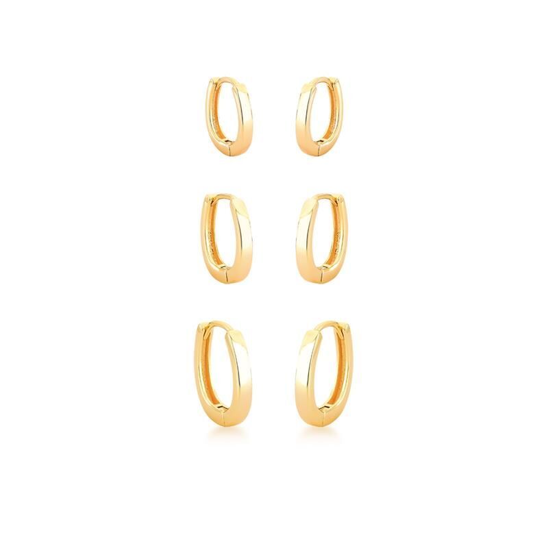 Essential Oval Hoop Trio