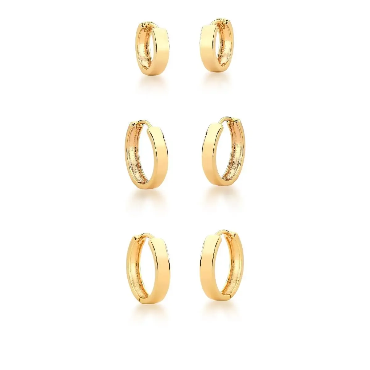 Golden Essentials Hoop Set