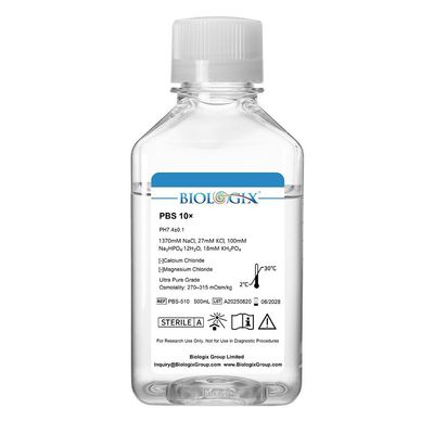 Biologix® PBS Buffer ( 10X ), pH7.4, Sterile, 500mL/ Bottle