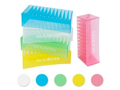 Biologix® Solution Basins-50ml, PP, Assorted Color, 25/Bag, 4 Bags/Case