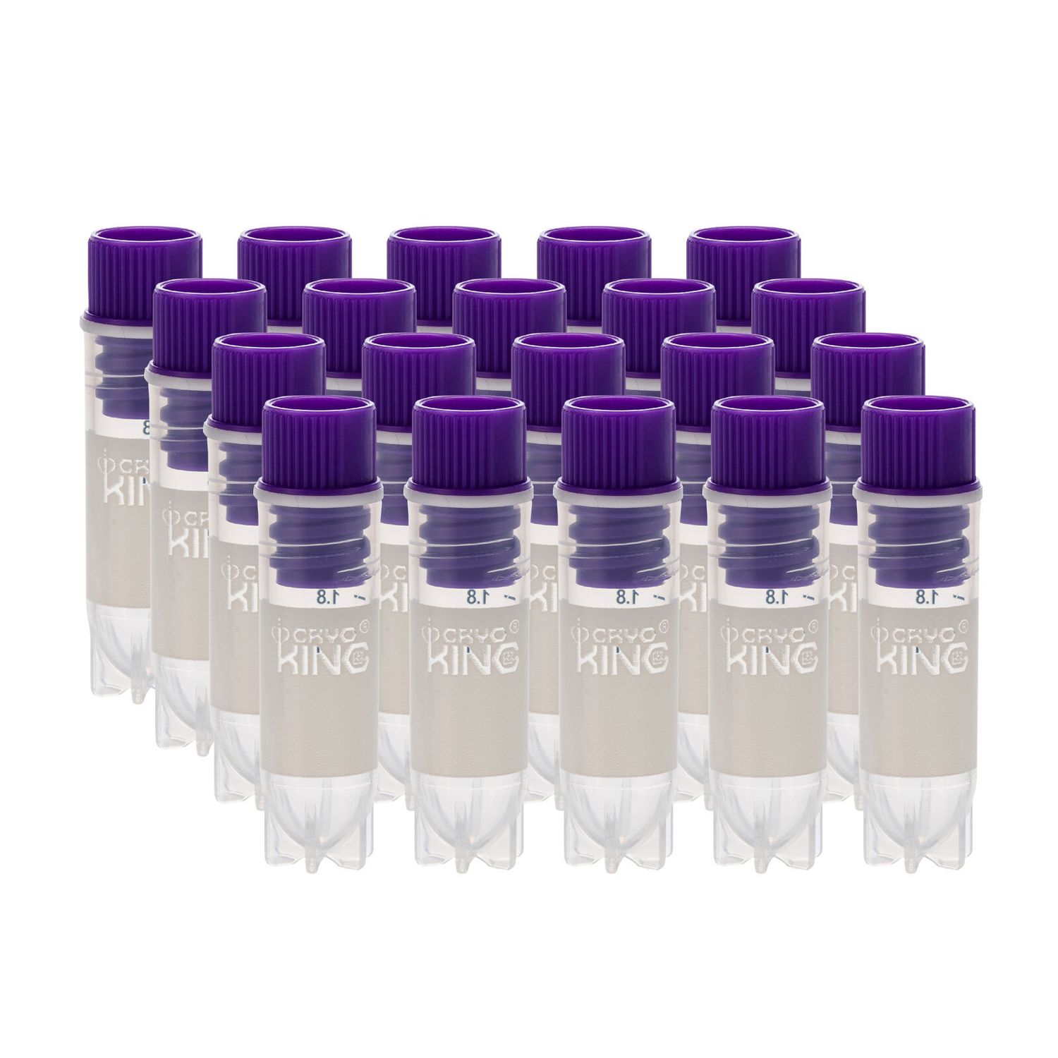 Biologix® 2.0mL Cryogenic Vials, Internal Thread, Non-Barcoded,     25/Bag, 500/Pack, 1000/Case