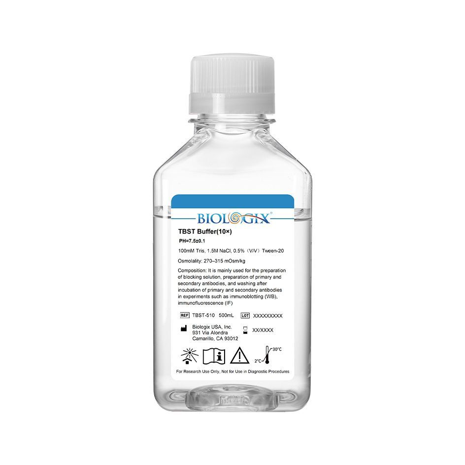 Biologix® TBST buffer（10×），PH7.5，500mL/ Bottle, 10 Bottles/Case