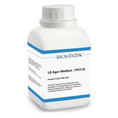 Biologix® LB Agar, bottled dry powder, pH 7.0, 250g/bottle