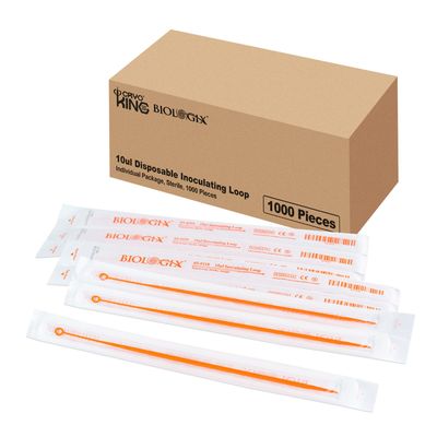 Biologix® Inoculating Loops, 1μl/10μl, Individually Wrapped, Case of 1000