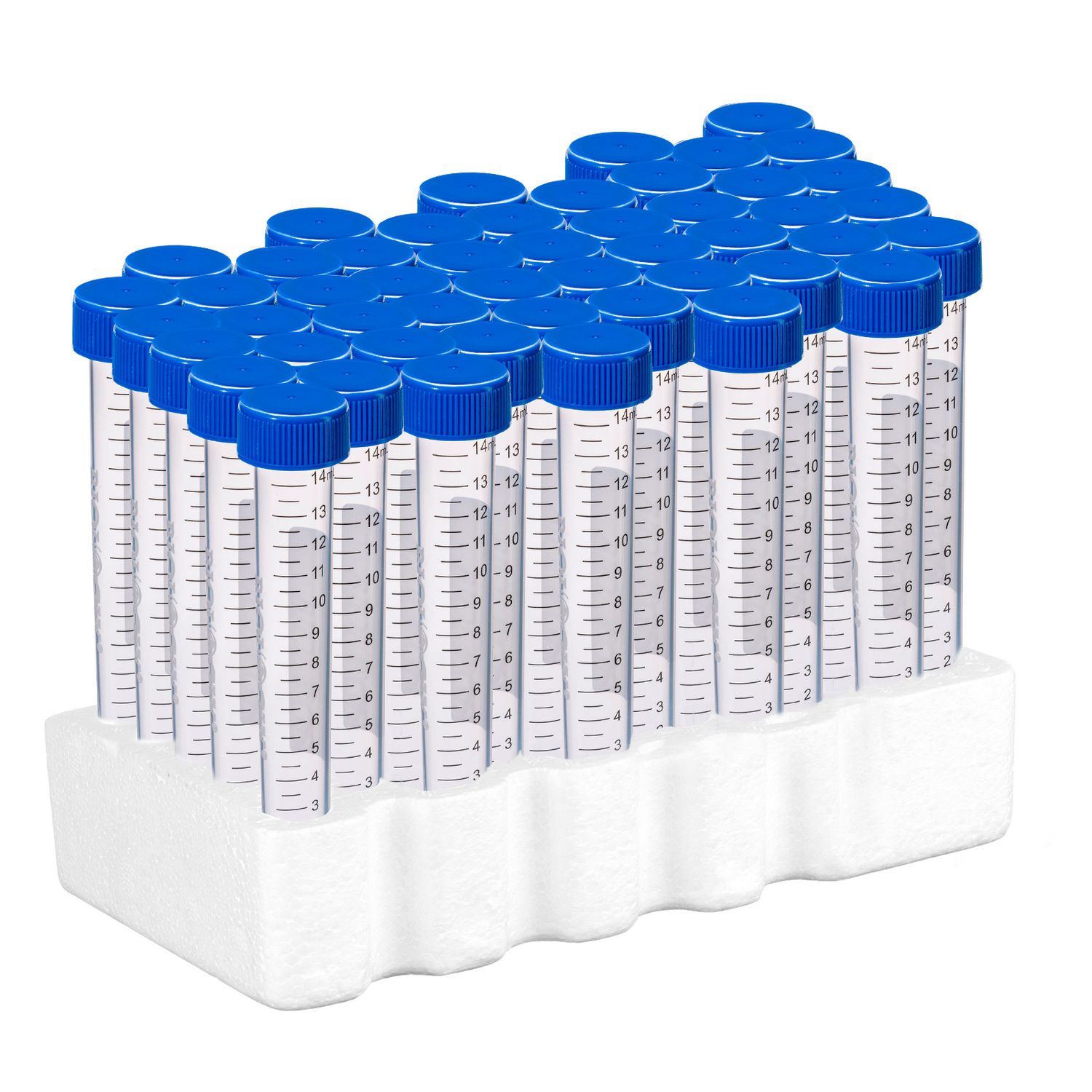Biologix® 15mL Centrifuge Tubes, Sterile, DNase/RNase Free, 12,000 xg, Conical Tubes, Flat Top Caps