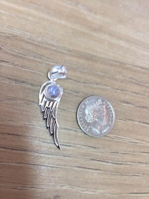 Angel Wing with Moonstone pendant