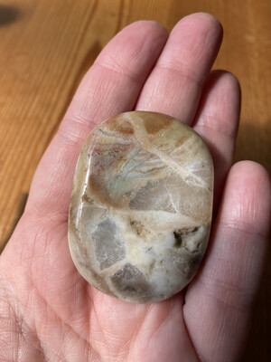 Charoite meditation stone