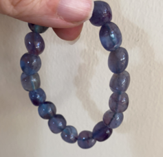 Blue Fluorite Bead Bracelet