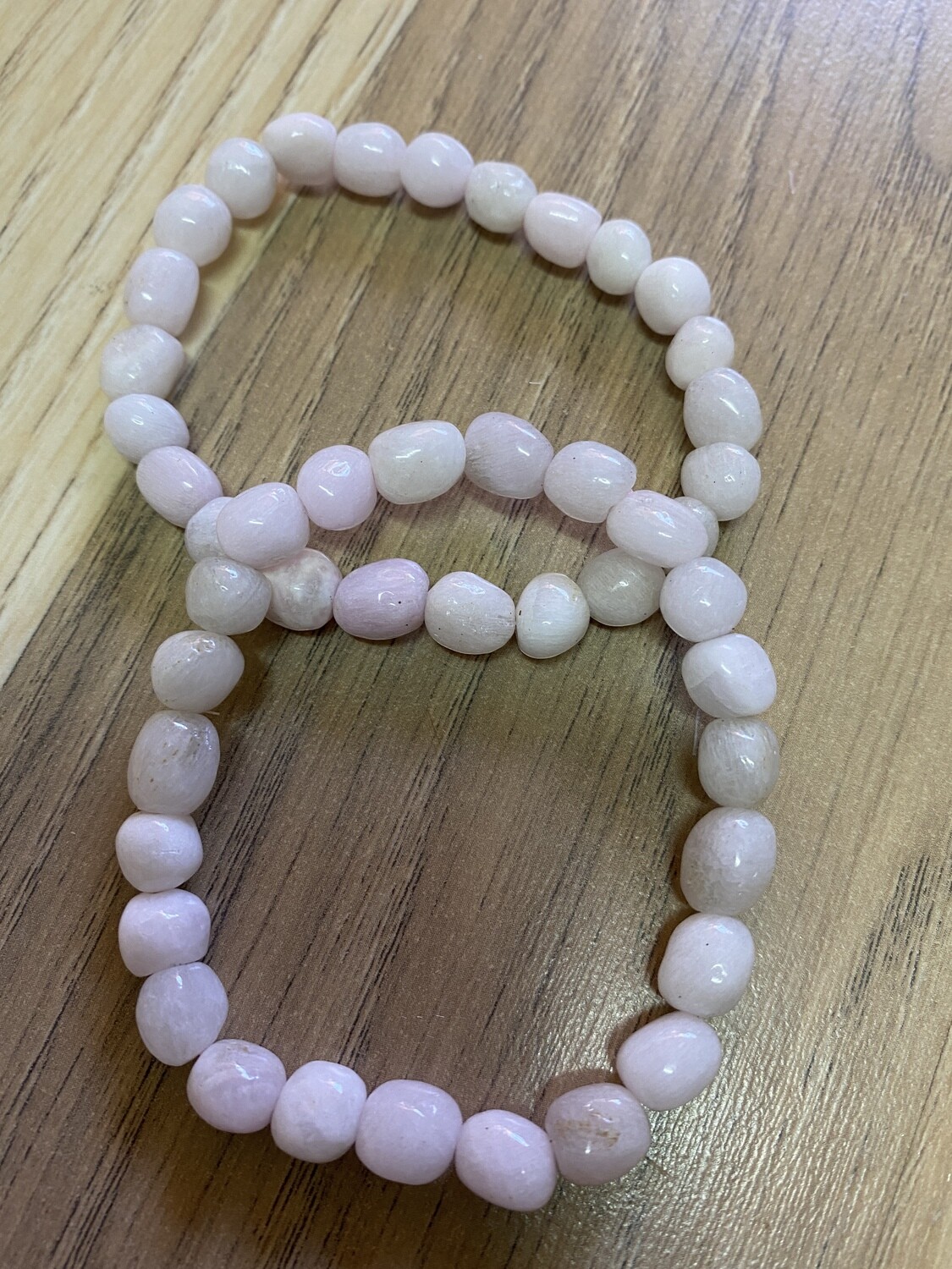 Pink Aragonite bead bracelet