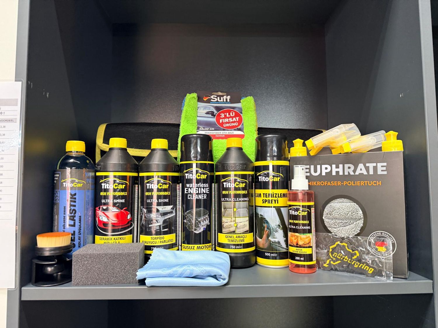 Showroom klaar complete tas