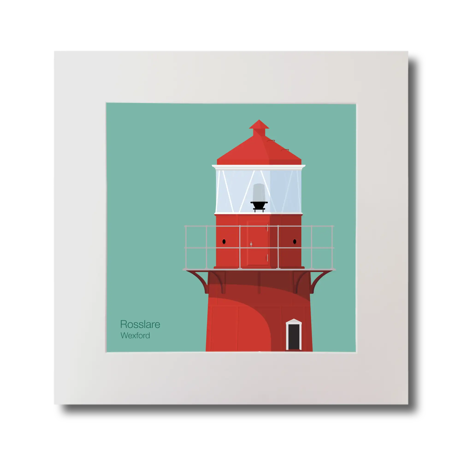 Rosslare Lighthouse, Colour: Teal