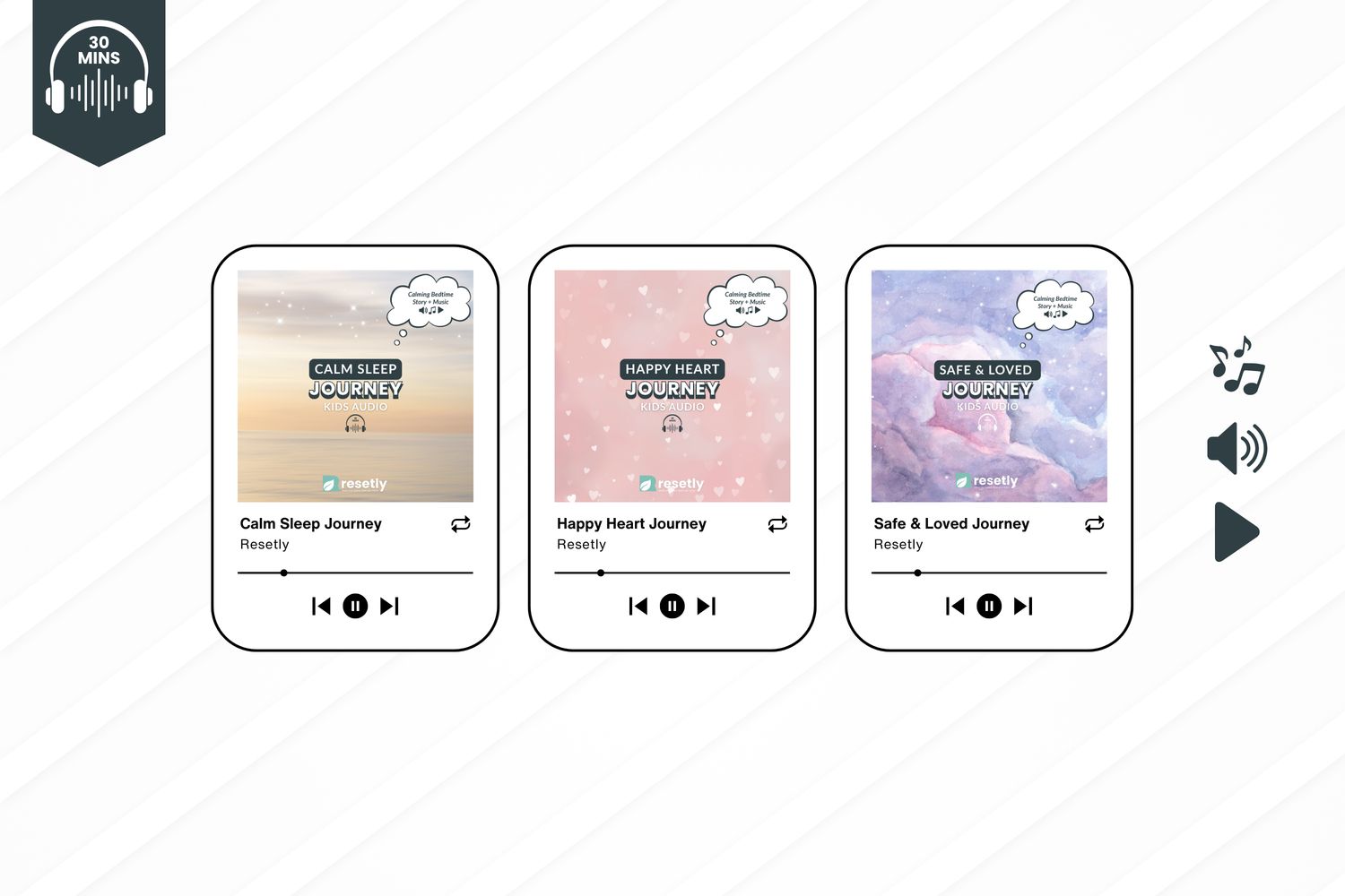 Calm &amp; Comfort Bundle — 3 Kids Sleep Journeys