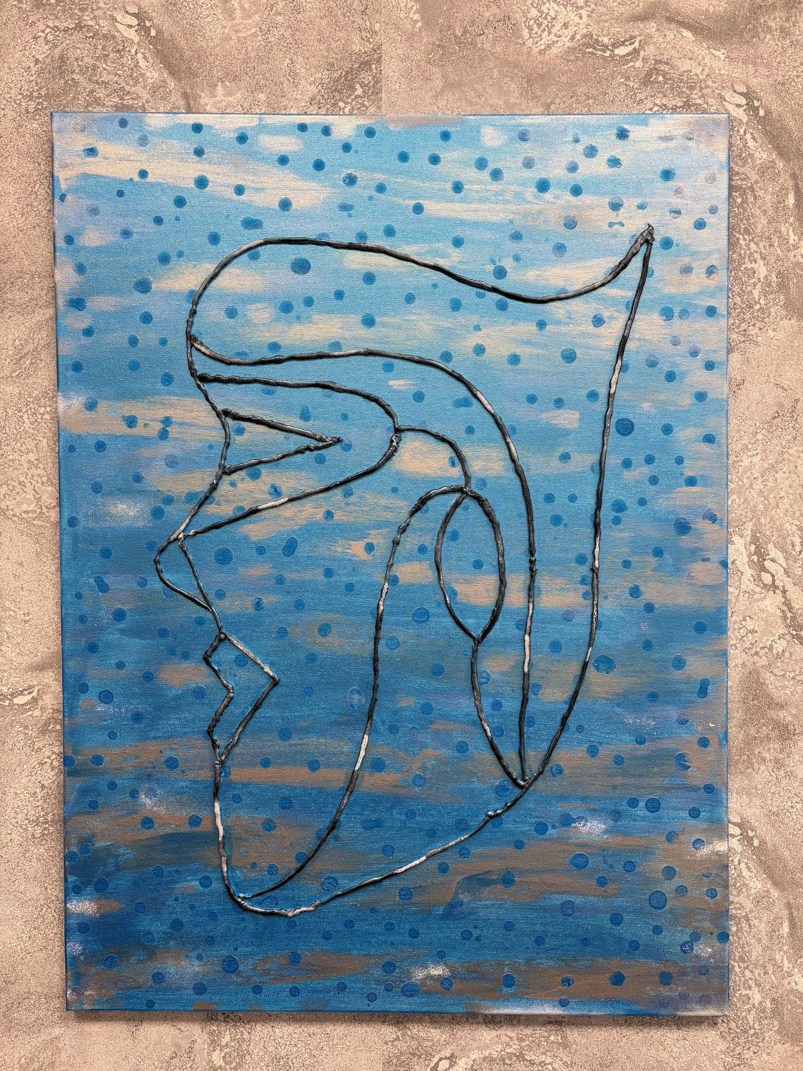 Obraz &quot;Błękitne wody&quot; 78x58